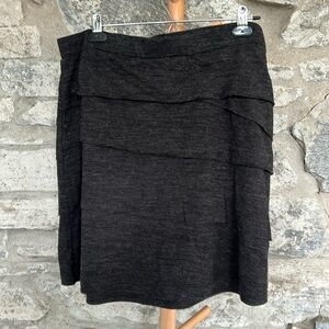 Wool blend Layered Skirt